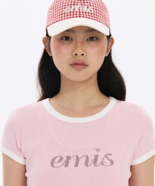 Alternative view of EMIS GINGHAM CHECK BALL CAP-3 colors