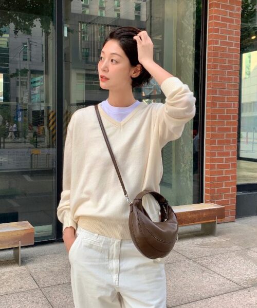 Alternative view of ZOEET PEBBLE MINI TOTE LEATHER BAG-ESPRESSO