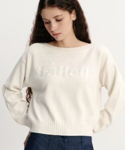Alternative view of FALLETT STORY LOGO EMBROIDERED KNIT-2col