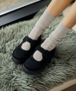 Alternative view of OTZ LOMITA SUEDE PLATFORM VELCRO MARY JANE-2col