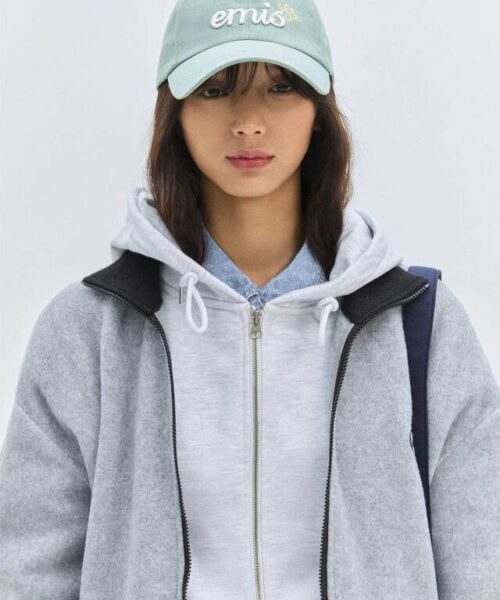 Alternative view of EMIS LETTERING LOGO BALL CAP-5 colors
