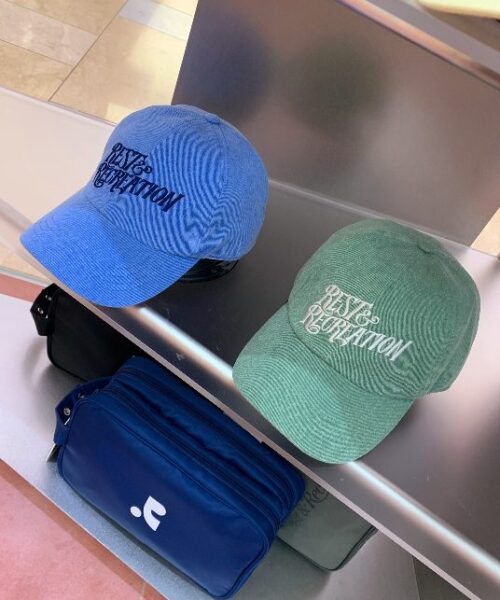 REST & RECREATION WAVE LOGO WASHING BALL CAP-2 colors