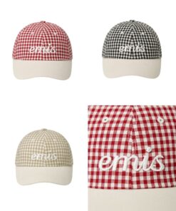 EMIS GINGHAM CHECK BALL CAP-3col
