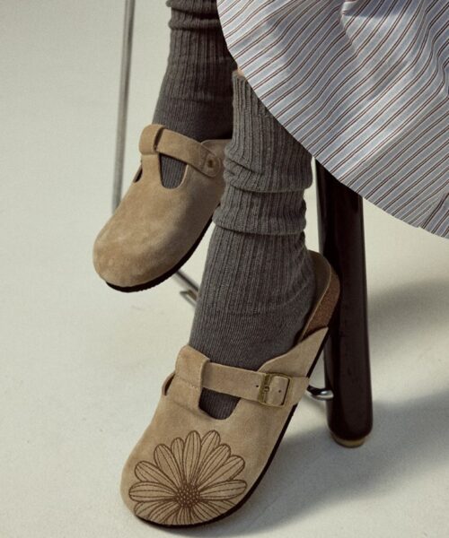MARDI MERCREDI CLASSIQUE T-STRAP SUEDE MULE-7 colors