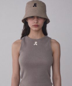 REST & RECREATION RR LOGO WASHED BUCKET HAT-BEIGE