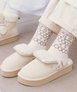 OTZ X UMU BALLONY PLATFORM BANDING SLIDES-IVORY