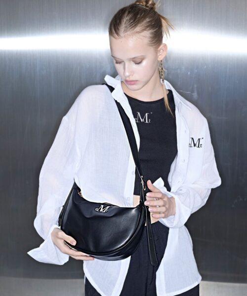 Alternative view of MUCENT MERLIN COMPACT LEATHER SHOULDER BAG-2 COLORS