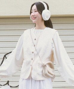 Alternative view of OTZ X UMU BALLLONY SHEARING MICRO MINI BAG-IVORY