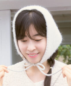 OTZ X UMU WINTER HAIR SCARF-IVORY