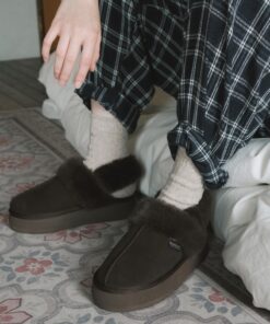 ROCKFISH WEATHERWEAR CLOUDY FLATFORM FUR SLINGBACKS-6 colors