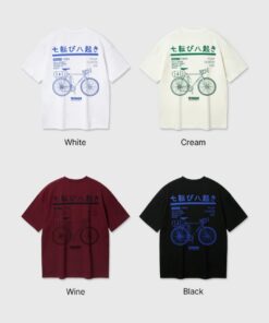 Alternative view of ALVINCLO BICYCLE OVER FIT T-SHIRT-4 colors