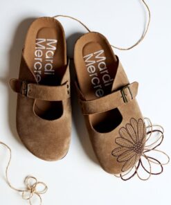 MARDI MERCREDI CLASSIQUE MARYJANE SUEDE MULE-3 colors