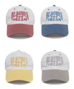 韓國代購 BEACHES AND CREAM DAISY TWO-TONE BALL CAP-4 colors