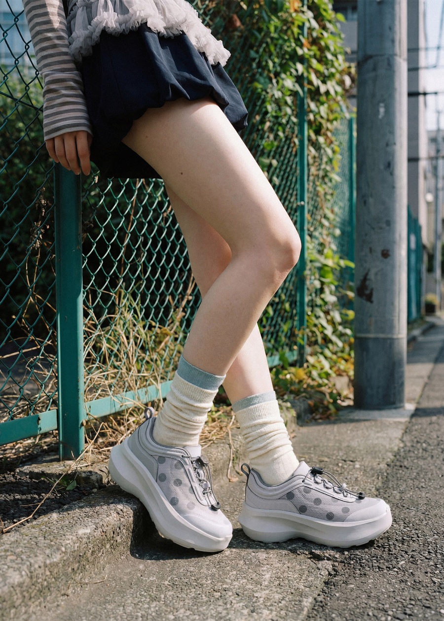 SONGE SONGE X YASE PLATFORM DOT SNEAKERS-2 colors - Image 4