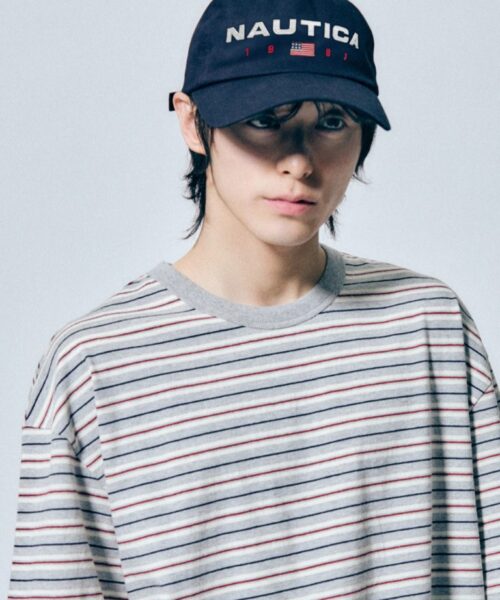 Alternative view of NAUTICA 83FLAG SPELLOUT 5PANEL BALL CAP-2 colors
