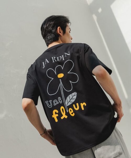 ALVINCLO JARDIN FLOWER SHORT SLEEVED T-SHIRT-2 colors