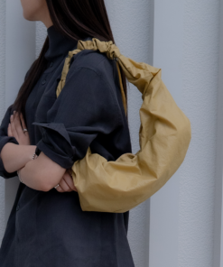 Alternative view of ACOC GLOSSY SMALL TANGLE TWIST BAG-6 colors