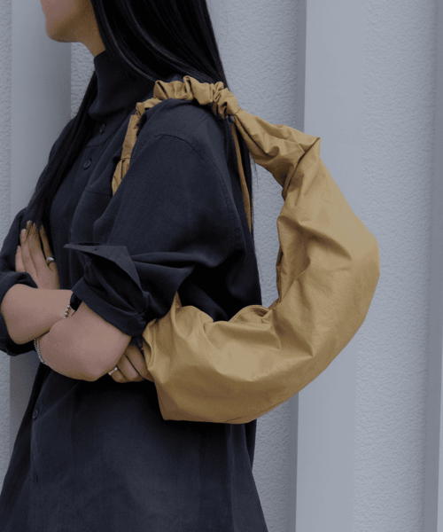 Alternative view of ACOC GLOSSY SMALL TANGLE TWIST BAG-6 colors