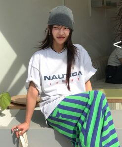 NAUTICA 83FLAG S/S TEE 478-5 colors