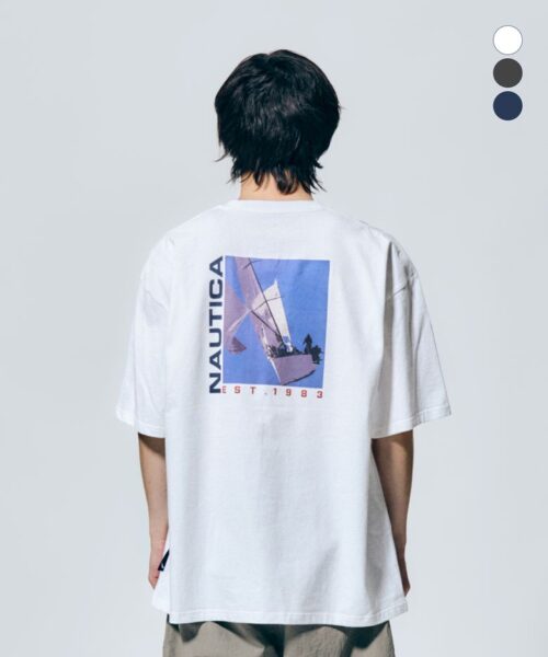 NAUTICA SAILING VERTICAL S/S TEE 568-3 colors