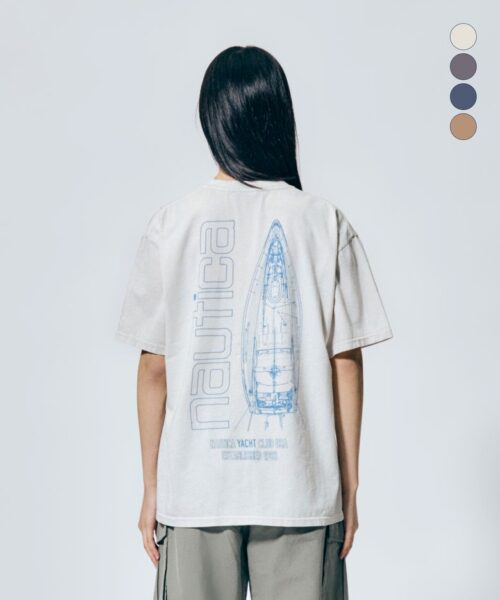 Alternative view of NAUTICA YACHT BLUEPRINT S/S TEE 572-4 colors