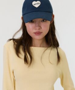 Alternative view of EMIS HEART RUBBER PATCH BALL CAP-6 colors