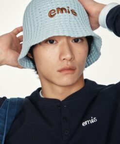 Alternative view of EMIS COASTAL WAFFLE KNIT BUCKET HAT-3 colors
