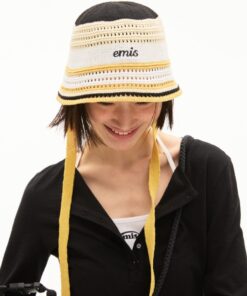 EMIS STRIPE KNIT BONNET HAT-2 colors