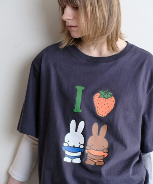 Alternative view of MILLO ARCHIVE I LOVE MIFFY T-SHIRT-5 colors