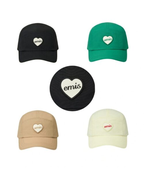 EMIS HEART RUBBER PATCH CAMP CAP-4 colors