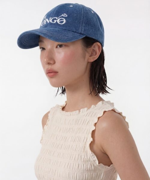 Alternative view of ONGO DENIM LOGO CAP-Indigo colors