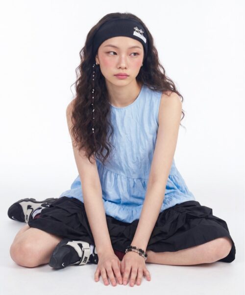 Alternative view of ONGO TWIN KNOT HAIRBAND-3 colors