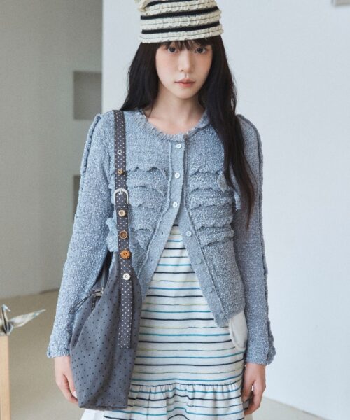 Alternative view of OTZ X EUNBIN MORI-CHECK BIG HOBO SHOULDER BAG