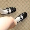 ROCKFISH WEATHERWEAR SQUARE TOE TWO STRAP MARYJANES(ENAMEL)-5 colors - Image 5