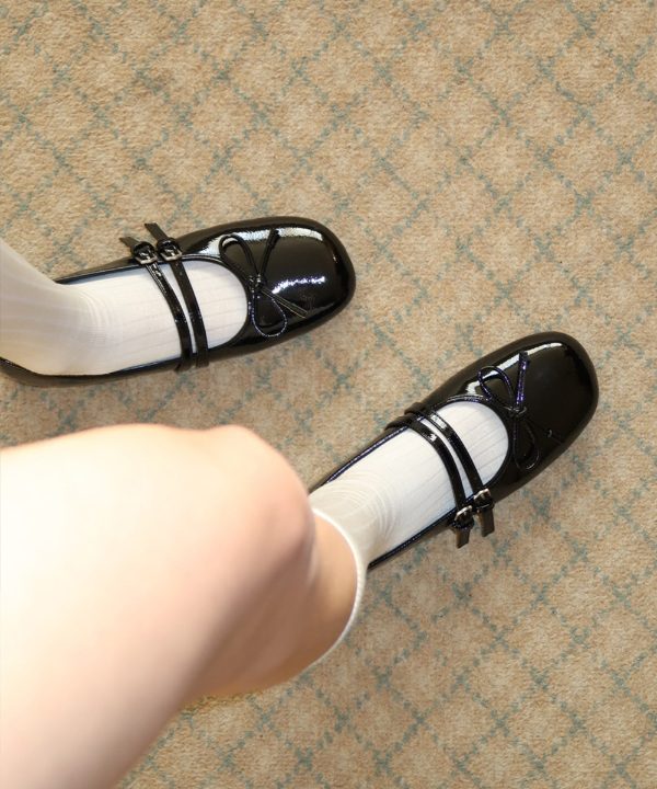 ROCKFISH WEATHERWEAR SQUARE TOE TWO STRAP MARYJANES(ENAMEL)-5 colors - Image 5