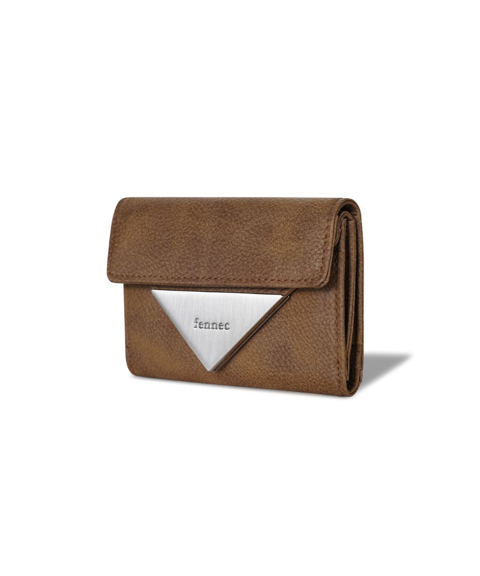 FENNEC TRIANGLE DOCO WALLET-PEBBLE BROWN