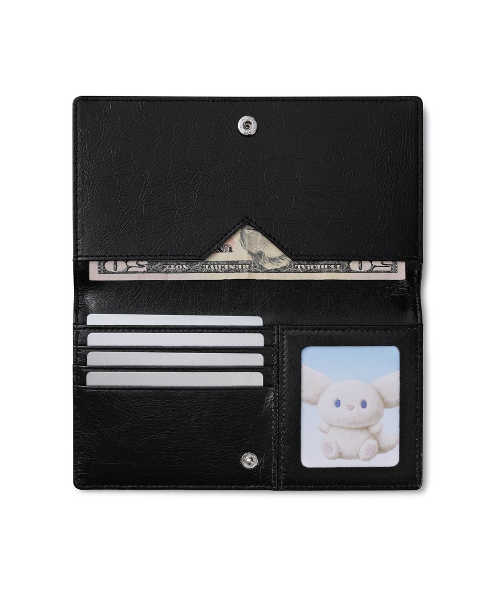 FENNEC TRIANGLE SLIM WALLET-BLACK - Image 4