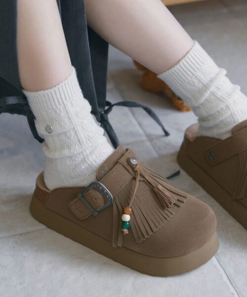 Alternative view of OTZ TOPI FRINGE CLOG-2 colors