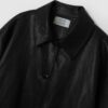 MOOD INSIDE UTILITY SINGLE BREASTED LEATHER HALF COAT-2 colors - Image 12