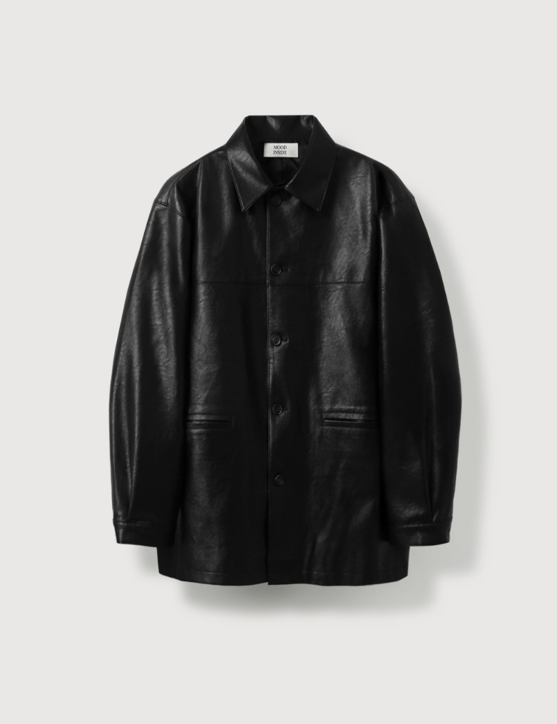 MOOD INSIDE HYDE LRATHER CAR COAT - Image 8
