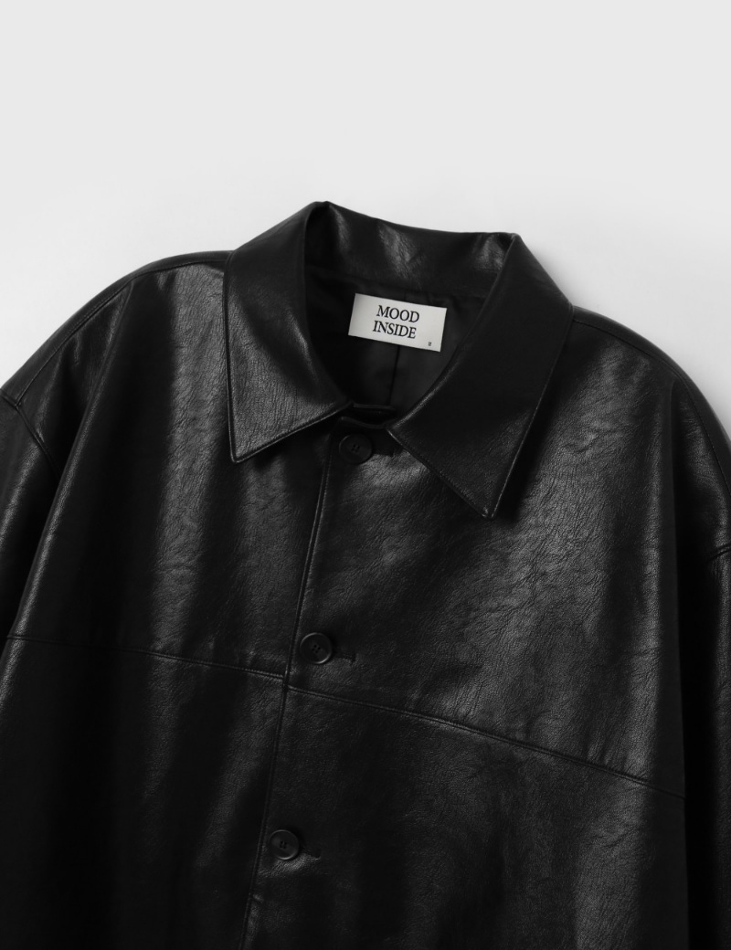 MOOD INSIDE HYDE LRATHER CAR COAT - Image 9