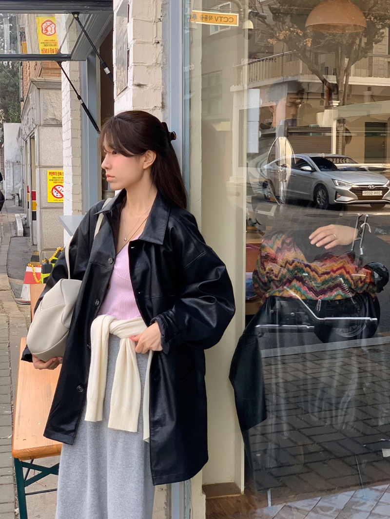 MOOD INSIDE HYDE LRATHER CAR COAT - Image 6