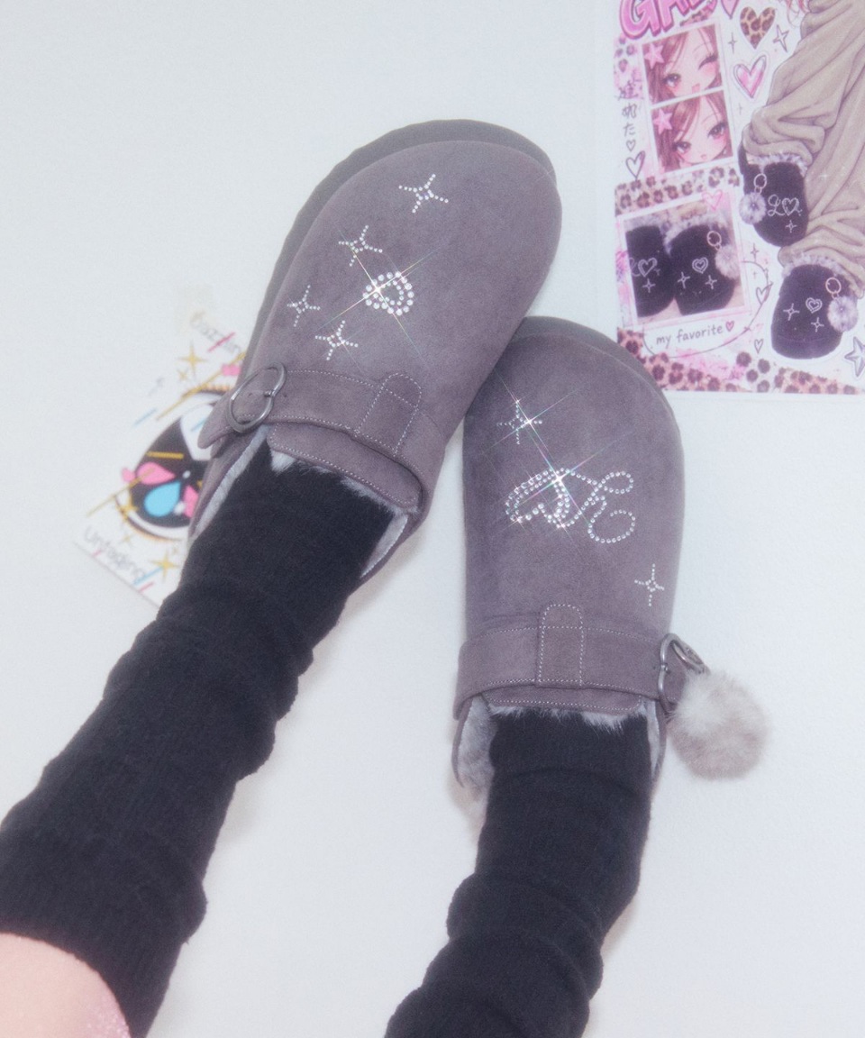 OTZ X YOUHEE TOPI FUR CLOG-2 colors